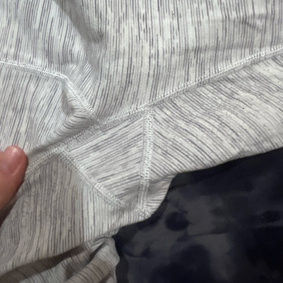 Lululemon Align Pant 25" Mini Heathered Herringbone Heathered Black White - Picture 5 of 7